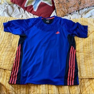 Adidas clima cool running shirt blue size XL